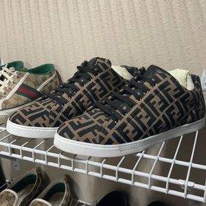 Men's Allover FF Low-Top Sneakers